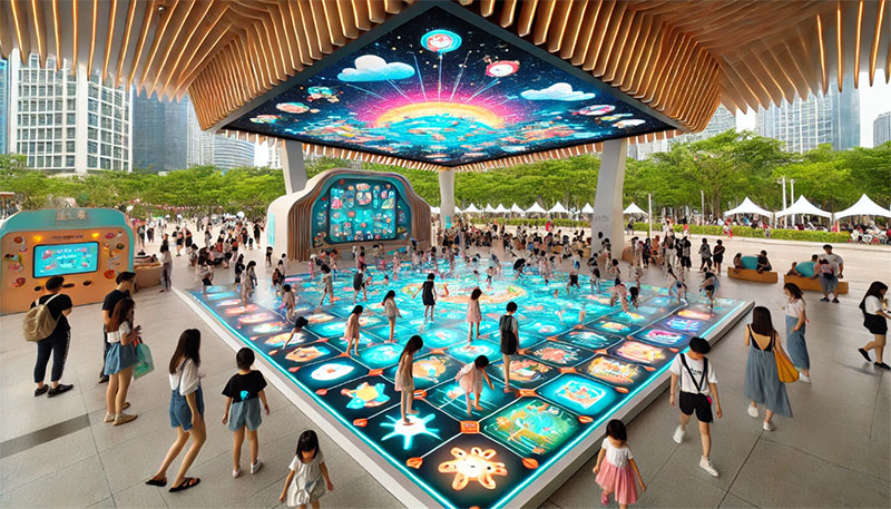 LED-interactive-floor-tiles-application-city-square