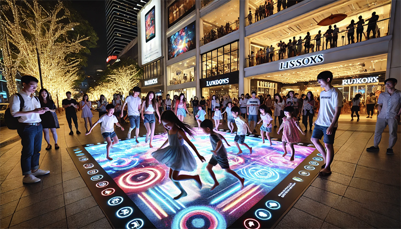 Outdoor-Sensor-LED-floors-can-be-used-in-public-areas-like-parks