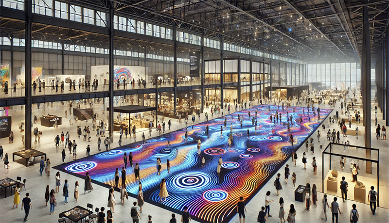 Exhibition-Hall-Sensor-LED-Floor Exhibition-Hall-Sensor-LED-Floor