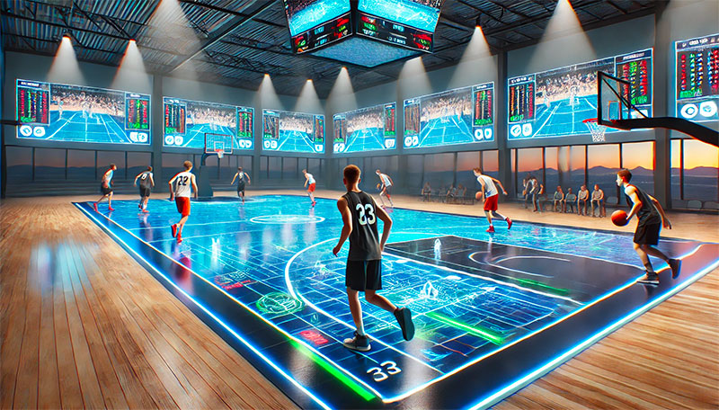 LED-interactive-floor-application-in-basketball-court