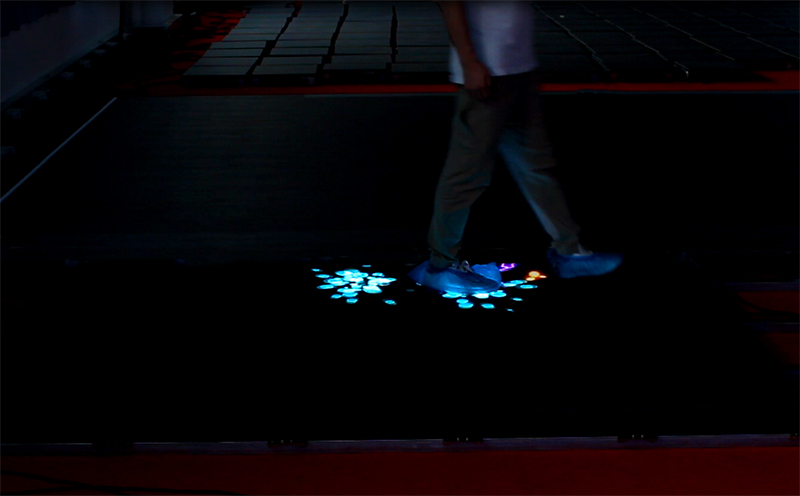 What are the latest innovations in LED floor technology from factories